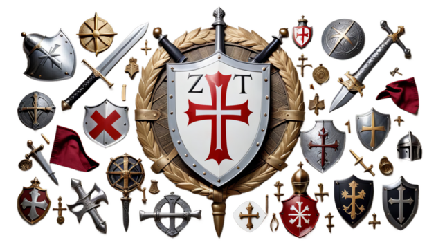 schildwappen tempelritter shielded protection shield templar warrior lion steel signs seal royals red protect predator ornament old noble monarchy crusader knight emblem cross crusade history