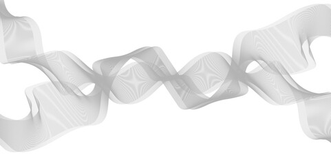 Abstract wave element for design. Stylized line art background. 