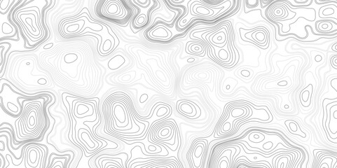 Topographic map patterns, topography line map. Light topographic topo contour map background.