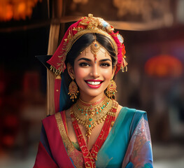 Indian beauty with a beaming smile