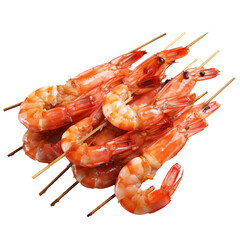 spicy shrimp on a skewer