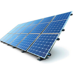 solar panels or solar cells for health clean energy and environment isolated