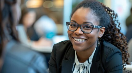 A recruiter participating in a local community event to showcase the companys culture and hiring opportunities