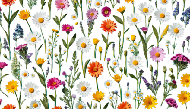 freigestellte dekoration tapete blumenwiese flower meadow summer release isolated cut-out panorama white background colourful macro close-up view merry shiny natural lot papaver poppy grass wilde