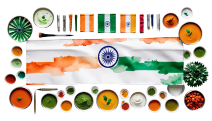 watercolor day india painting democratic happy democracy nation patriotism jan design illustration poster festival indian national flag patriotic commonwealth tricolour freedom holiday country banner