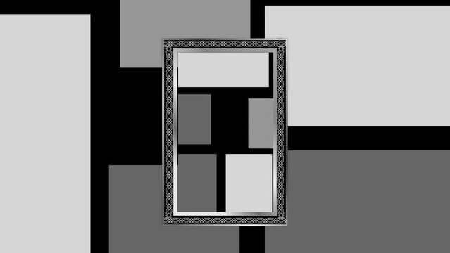 Geometric move simple grey color