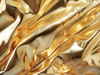 Gold foil texture background Generative AI.