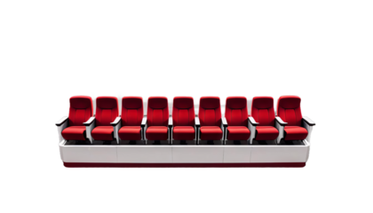 red empty seats screen movie theater white motion picture theatre film hall entertainment cinema performance show seat auditorium presentation blank audience background chair nobody play stage wide