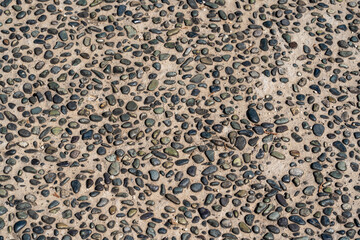 並んだ石・砂