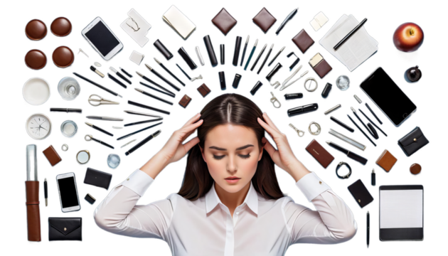 young brunette business touch woman adache ad stressed depressed cephalalgia ache adult attractive background beautiful beauty businesswoman caucasian chair concept corporate depression elegant - Powered by Adobe