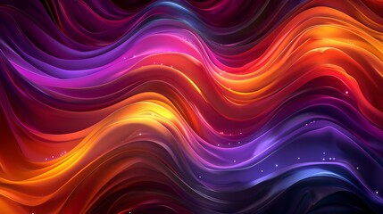Obraz premium A colorful abstract background with waves.