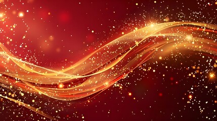 Abstract luxury background with golden elements and shining light effect decoration, Luxury background design concept.