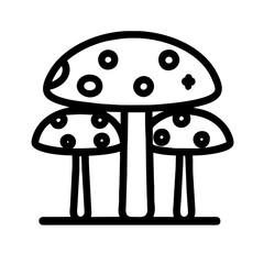 Pictogram icon vector of a Fungi
