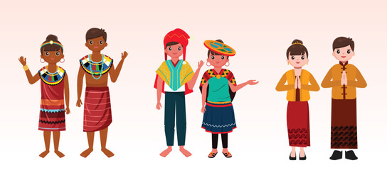 Illustrator of Traditional clothes