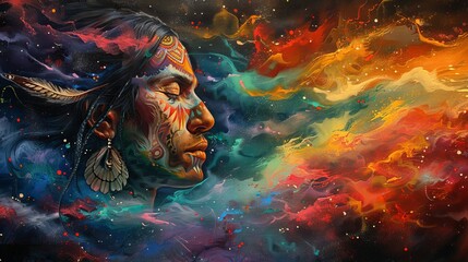 shaman in trance