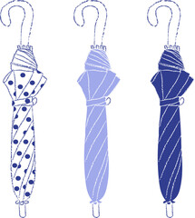 Clip art of simple umbrella
