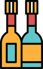 Two bottles of wine are shown side by side