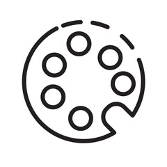 Art Color Paint Line Icon