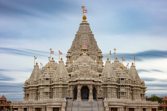 BAPS Shri Swaminarayan Mandir, a Hindu temple in Robbinsville, New Jersey