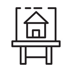 Art Canvas Design Line Icon