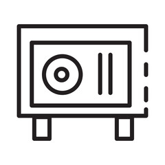 Bank Locker Smart Line Icon