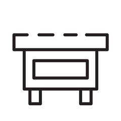 Fototapeta premium Living Locker Room Line Icon