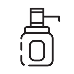 Bottle Care Cosmetic Line Icon