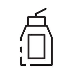 Beauty Bottle Care Line Icon