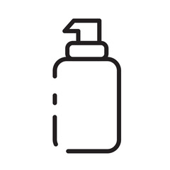 Beauty Bottle Care Line Icon