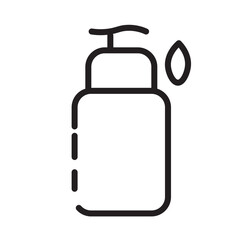 Growth Hair Treatment Line Icon