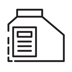 Bleach Chemical Cleaning Line Icon