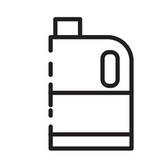 Bleach Chemical Cleaning Line Icon
