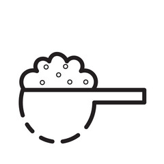 Bleach Chemical Cleaning Line Icon