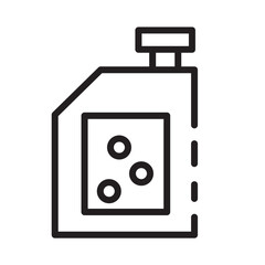 Bleach Chemical Cleaning Line Icon