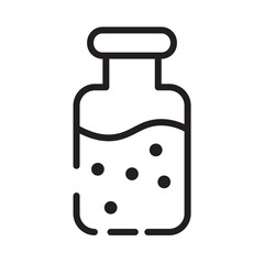 Bottle Alcohol Chemistry Line Icon