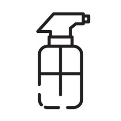 Detergent Spray Tools Line Icon
