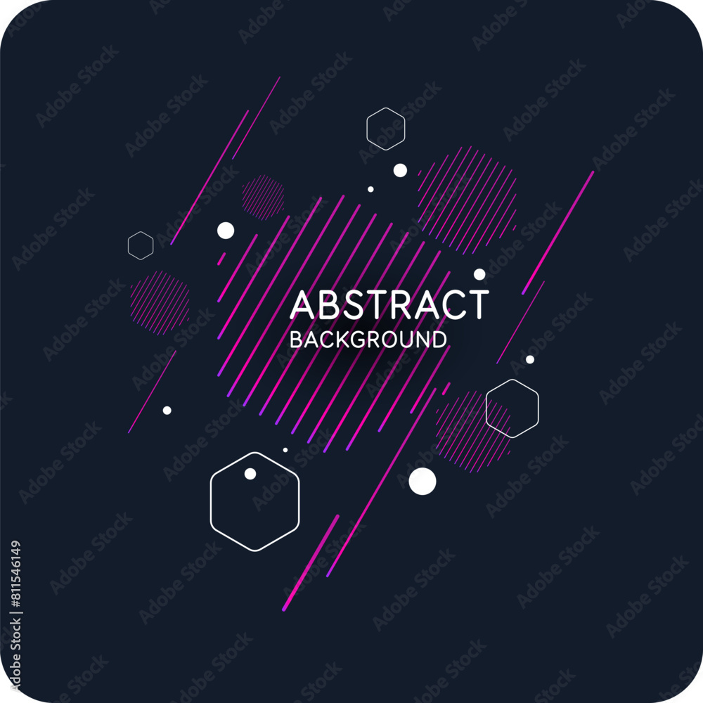 Poster abstract background with dynamic lines. vector illustration in flat minimalistic style