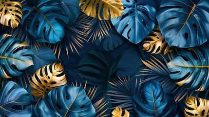 Lush Tropical Haven: Monstera, Palm, Fern Delight