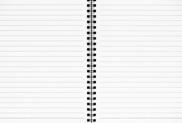 Blank Spiral Notebook with Paper Isolated