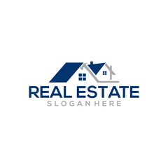 Real Estate Logo Design. Creative abstract real estate icon logo and business card template.