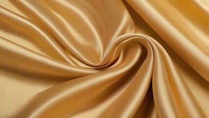 Fototapeta premium Close-up photograph showcasing the texture of a gold fabric
