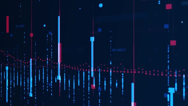 Corporate data analyst forex background video