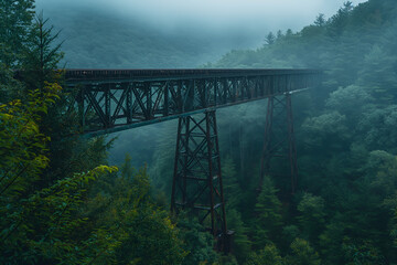 railway bridge over the river