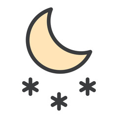 Snowy Night Icon