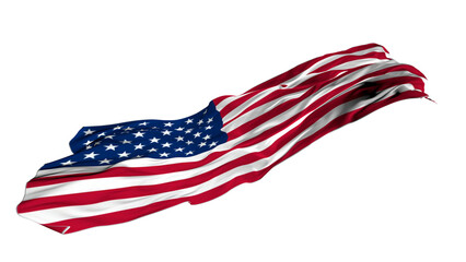 flag of the states of america digital illustration.USA flag wavy long drawn landscape background banner.  © simanta