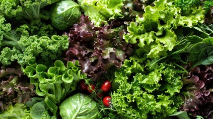 Leafy salad for overall health benefits and well being vegetables for promoting a healthy lifestyle