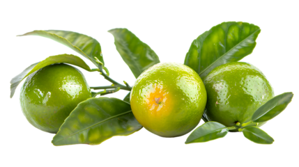 Calamansi isolated on transparent background