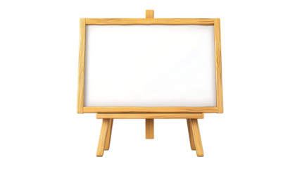 cartoon white board isolated on transparent background 