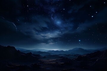 sky with stars generative ai