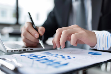 businessman working with documents